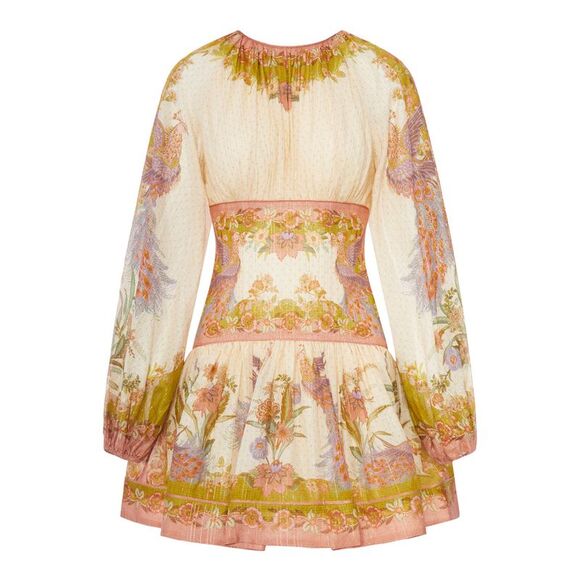 ZIMMERMANN Dresses & Skirts - Zimmermann Women Indra Mini Dress In Cotton And Silk Blend